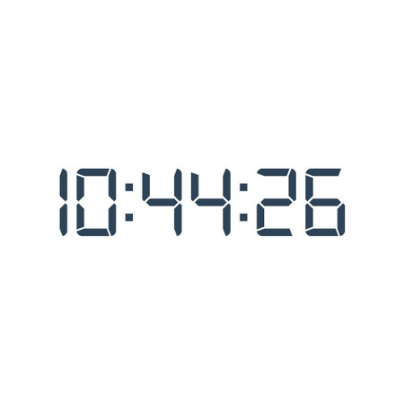 Digital clock icon vector design template