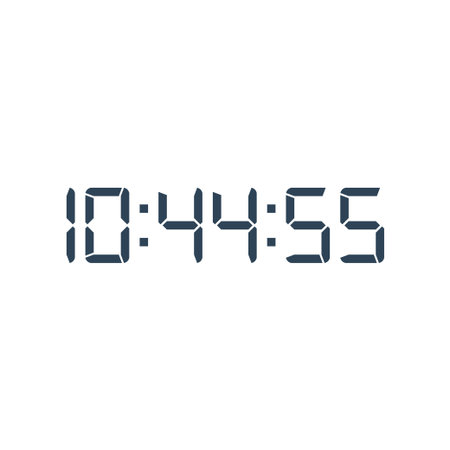 Digital clock icon vector design template