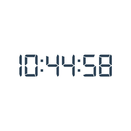 Digital clock icon vector design template