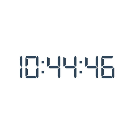 Digital clock icon vector design templateのイラスト素材