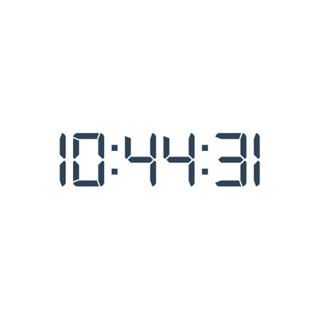 Digital clock icon vector design template