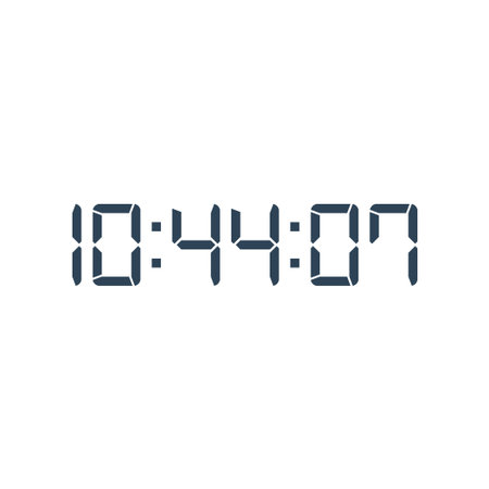 Digital clock icon vector design template