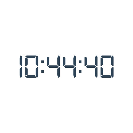 Digital clock icon vector design template