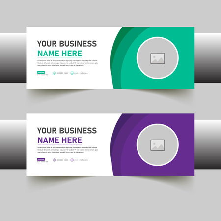 Corporate business social media cover design templateのイラスト素材