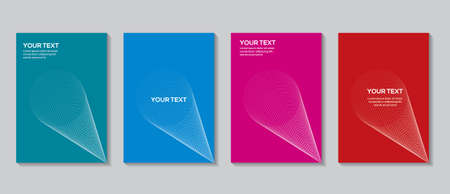 Line patterns and color Background templateのイラスト素材