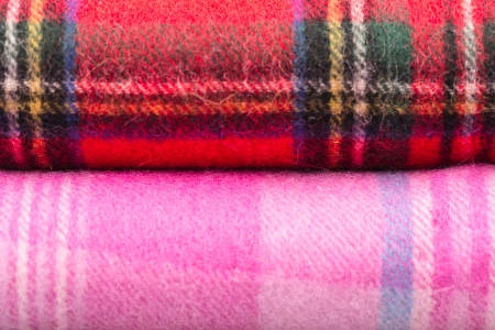 Pink and Red Woolen Scarfsの写真素材
