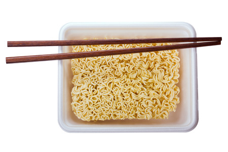 Instant noodles in a cupの写真素材