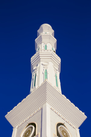 Mosque minaret in Astana, Kazakhstanの写真素材