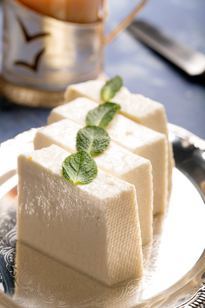 Traditional indian cheese panner (prepared form fresh milk)の写真素材