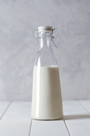 Fresh organic horchata drink prepared in Valensia, Spainの写真素材