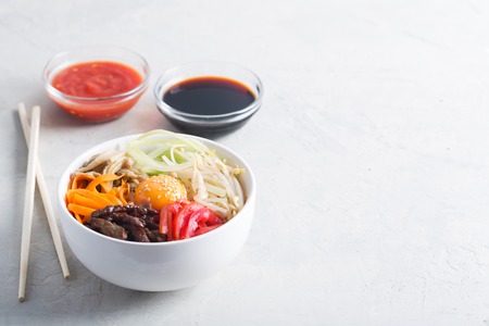 Korean rice dish Bibimbap.の写真素材