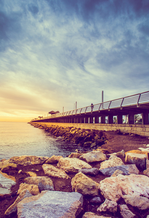 Alicante or Alacant is famous Spanish and Valencian city and port in Spain.の写真素材