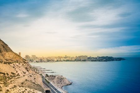 Alicante or Alacant is famous Spanish and Valencian city and port in Spain.の写真素材