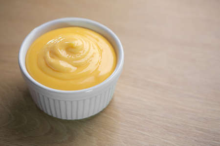 Mayonnaise or mayo is a creamy sauce prepared with eggs and oil. Usually used on sandwiches, different salads, as well as fried potato. Copy spaceの写真素材