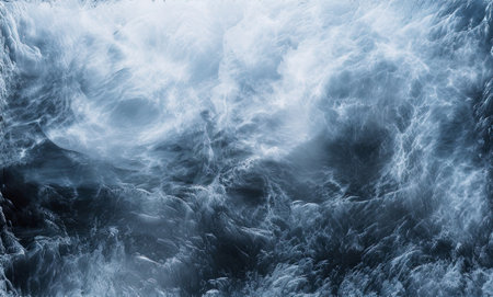 Iced winter background with copy space for text. Generative aiの素材