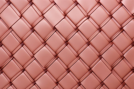 Leather woven luxury texture with highlights in pastel pink color, classic style. Generative aiの素材