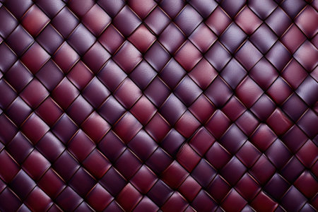 Leather woven diagonal texture with highlights in purple brown color, classic style. Generative aiの素材