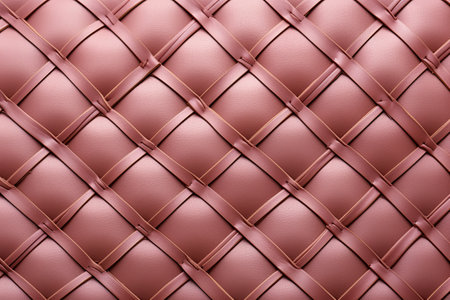 Leather woven texture with highlights in pastel pink color, classic style. Generative aiの素材