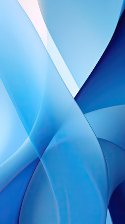Wavy modern abstract sky blue background consisting of many layersの素材