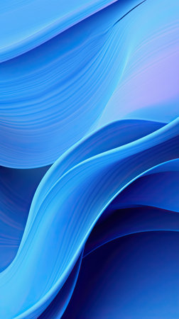 Wavy modern abstract blue background consisting of wavesの素材