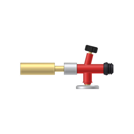Nozzle burner on a gas cylinder. vector illustration.のイラスト素材