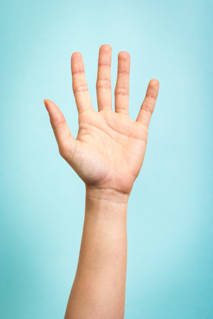 Hand up conceptの写真素材