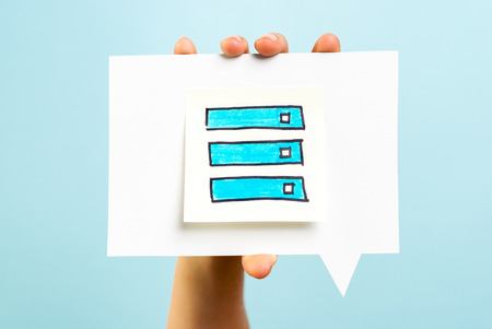Check list concept on speech bubble