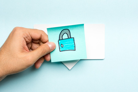 Cloud online security and privacy conceptの写真素材