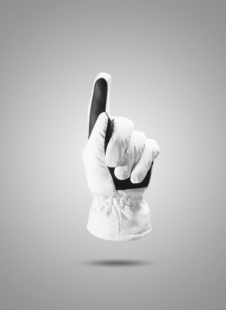 Action White gloves Isolated include clipping pathの写真素材