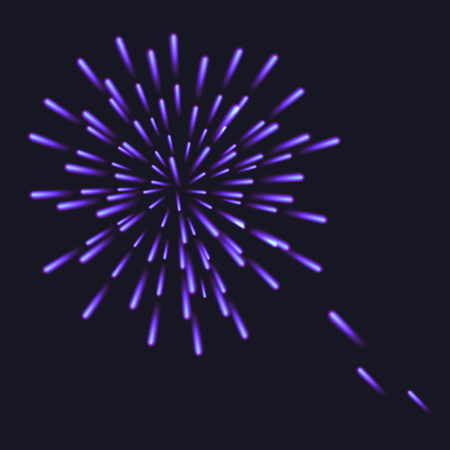 Abstract Colorful fireworks explosionのイラスト素材