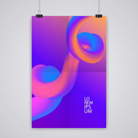 Trendy abstract cover. Futuristic design colorful poster. Eps10 vector.のイラスト素材