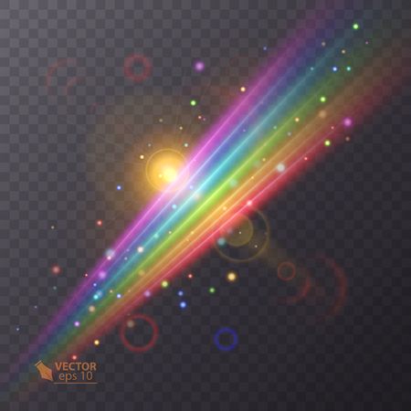 Rainbow icon isolated on transparent background. colorful illustration. Vector eps 10のイラスト素材