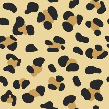 Seamless endless pattern of jaguar texture, Leopard fur background for textile design, wrapping...