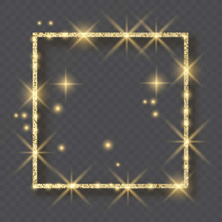 Decorative frame with glitter tinsel of confetti. vector formatのイラスト素材