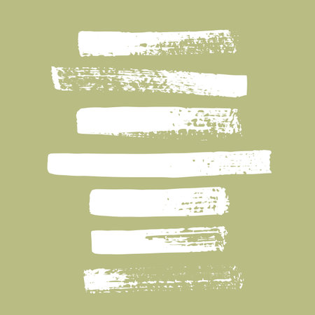 Ink brushstroke and paintbrush template with grunge splashes. Vector set of ink brush stroke. Dirty artistic design elements. Grunge splatter, dirt stainのイラスト素材