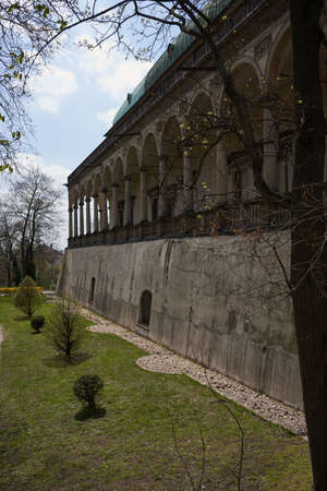 Prague, Czech Republic - April 23, 2021 - A beautiful Renaissance building in the Royal Gardens of the Prague Castle - The Queen Anneâs Summer Palaceのeditorial素材