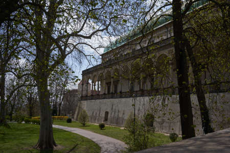 Prague, Czech Republic - April 23, 2021 - A beautiful Renaissance building in the Royal Gardens of the Prague Castle - The Queen Anneâs Summer Palaceのeditorial素材