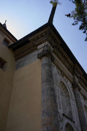 Prague, Czech Republic - April 23, 2021 - The Prague Castle - the Ballroom. The Renaissance building...