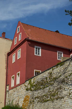 Zatec, Czech Republic - May 11, 2021 - architecture as part of the medieval fortificationsのeditorial素材