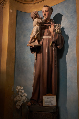 Eze, France - June 17, 2021 - the church Notre Dame de l'Assomptionのeditorial素材