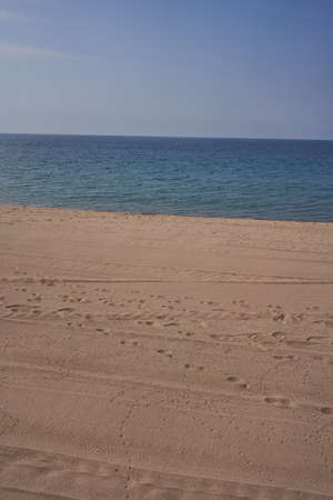Sea, sky and beach early in the spring morning - June 16, 2021の写真素材