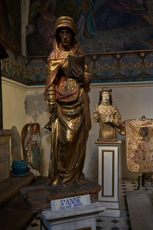 Cannes, France - June 16, 2021 - the beautiful interior of the church of Notre-Dame de I'EspÃ©ranceのeditorial素材