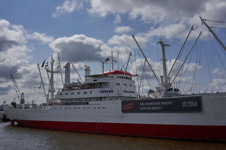 Hamburg, Germany - July 18, 2021 - The Port of Hamburg is a seaport on the river Elbe in Hamburgのeditorial素材