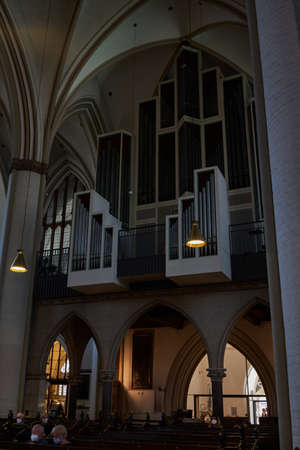 Hamburg, Germany - July 17, 2021 - beautiful Saint Peter's Church (Hauptkirche St. Petri) stands on the site of many former cathedrals.のeditorial素材