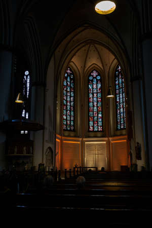Hamburg, Germany - July 17, 2021 - beautiful Saint Peter's Church (Hauptkirche St. Petri) stands on the site of many former cathedrals.のeditorial素材