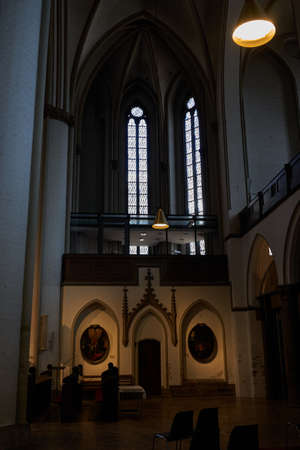Hamburg, Germany - July 17, 2021 - beautiful Saint Peter's Church (Hauptkirche St. Petri) stands on the site of many former cathedrals.のeditorial素材