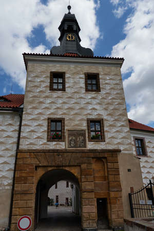 Kostelec nad Cernymi lesy, Czech Republic - July 31, 2021 - The renassaince castle in summer afternoonのeditorial素材
