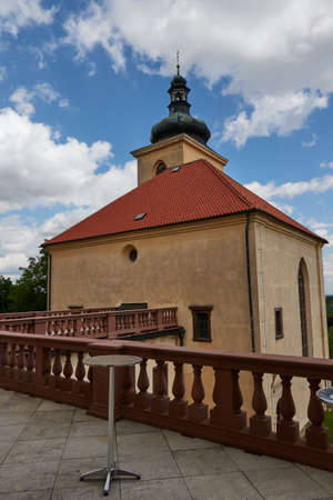 Kostelec nad Cernymi lesy, Czech Republic - July 31, 2021 - The renassaince castle in summer afternoonのeditorial素材