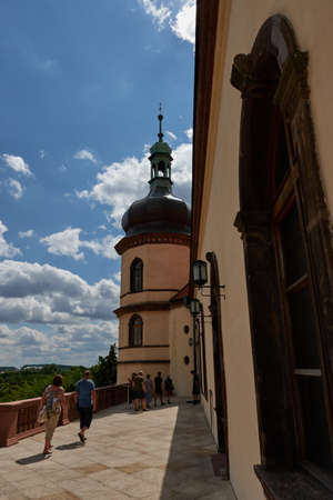 Kostelec nad Cernymi lesy, Czech Republic - July 31, 2021 - The renassaince castle in summer afternoonのeditorial素材
