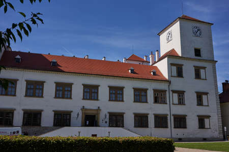 Bucovice, Czech Republic - September 10, 2021 - A four-winged Renaissance chateau built in 1567 on the model of Italian Renaissance palaces.のeditorial素材